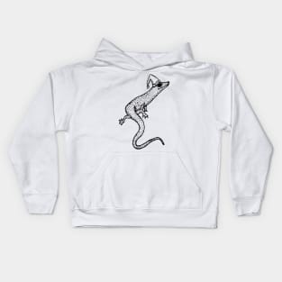 Black and White Christmas Salamander Kids Hoodie